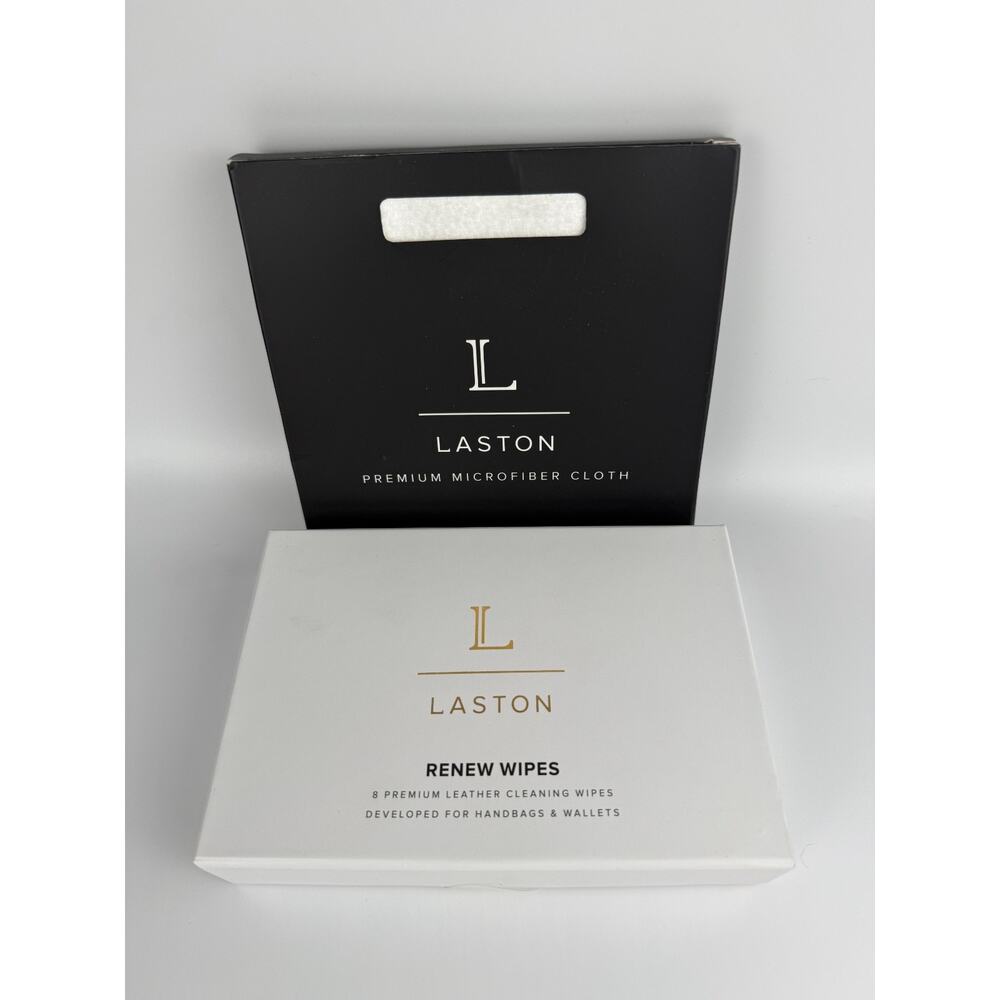 Laston Leather Cleaning Handbag Care Kit 8 Renew Wipes &Premium Microfiber Cloth